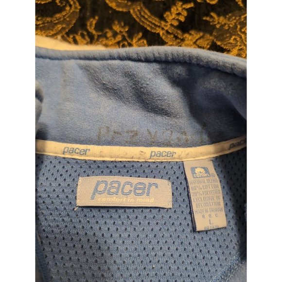 Pacer Blue 1/4 Zip Vintage Fleece Jacket Women's Size L - Picture 3 of 6